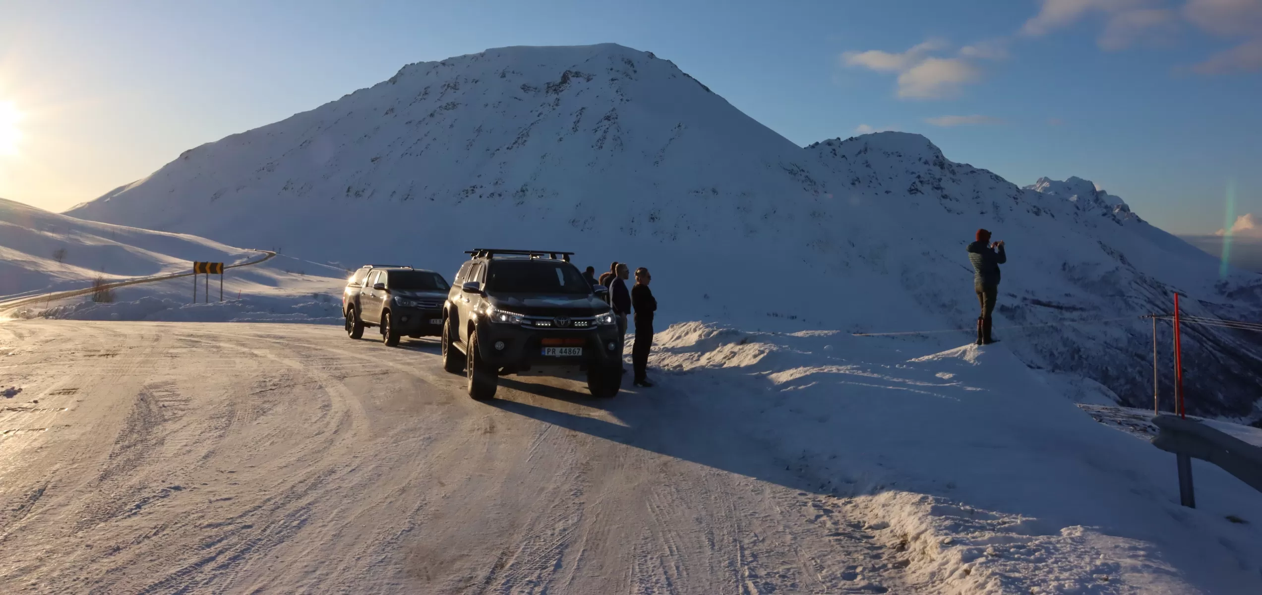 Cropped Arctic Truck on Pass